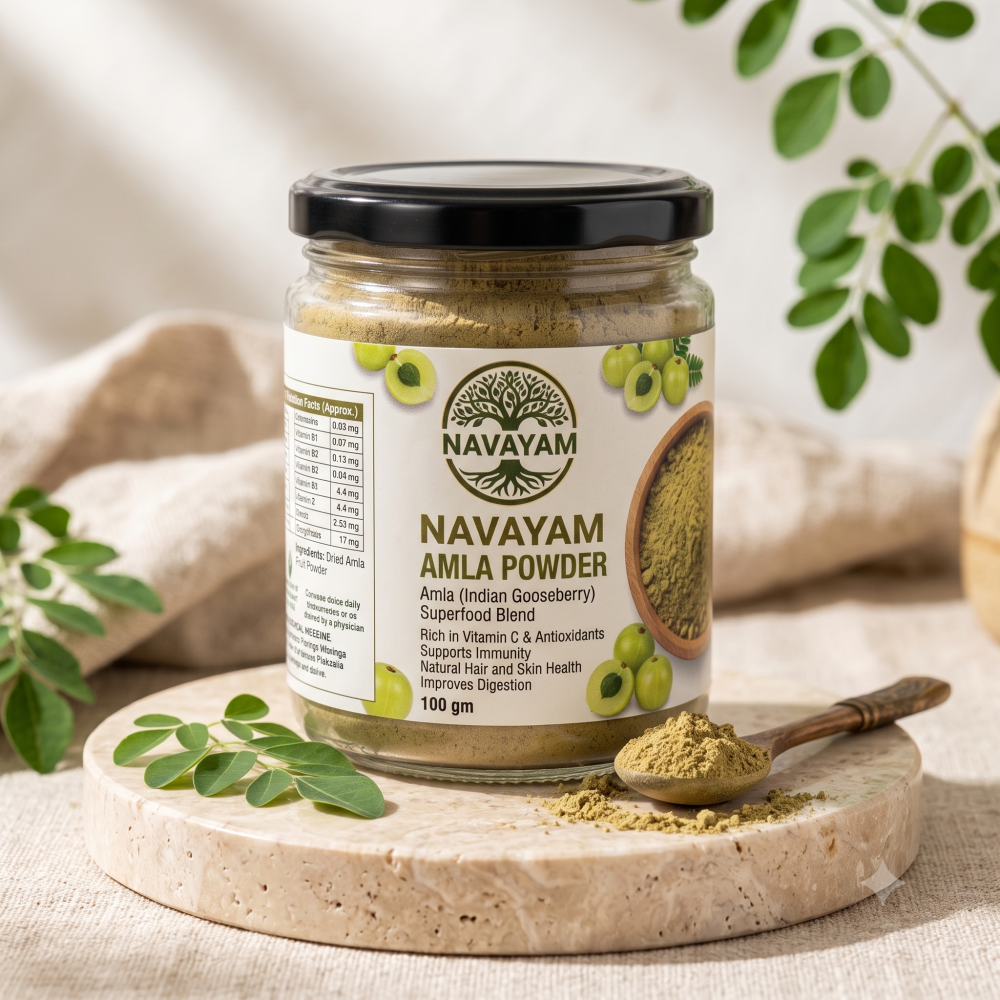 Amla Powder Custom Jar NAVAYAM