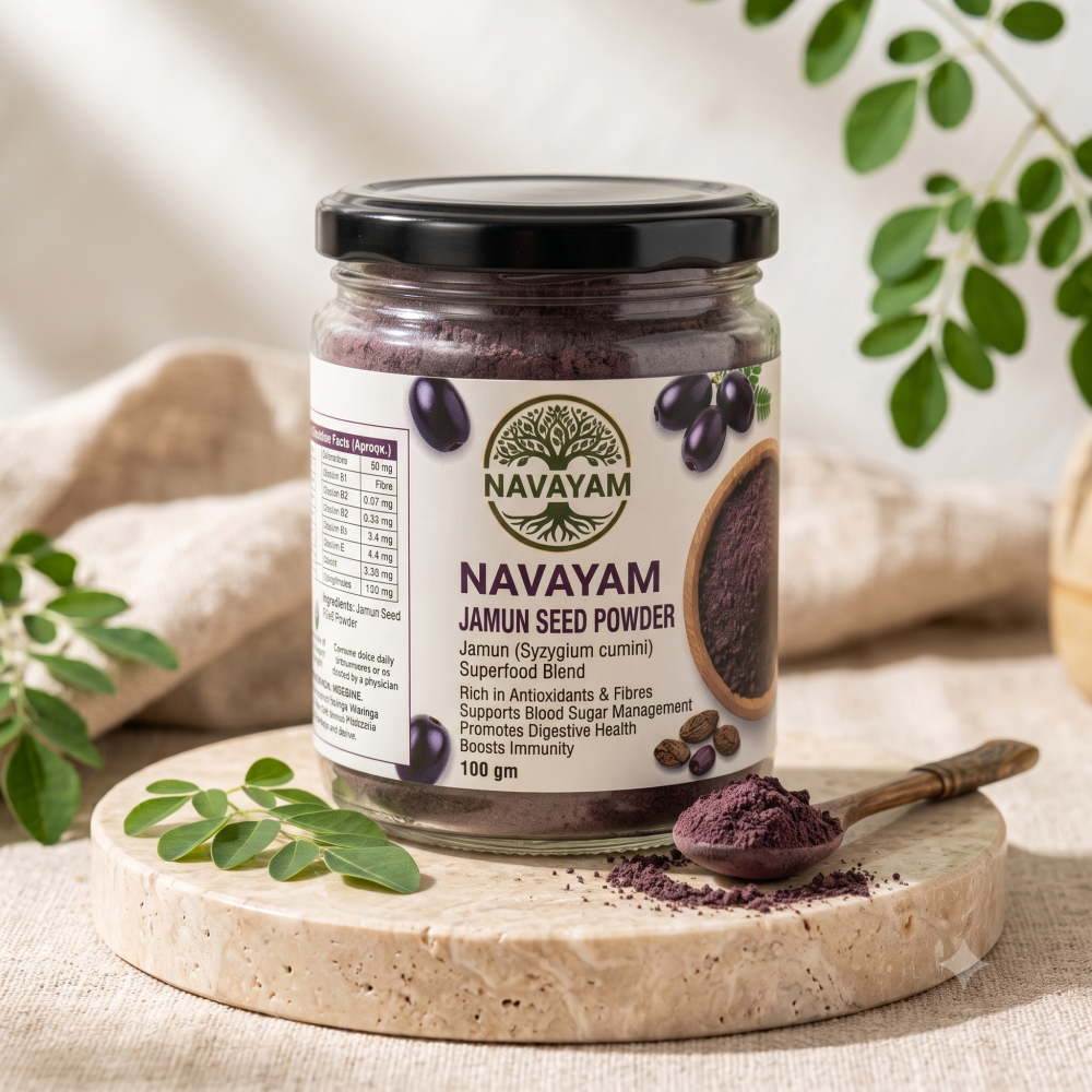 Moringa Powder Custom Jar NAVAYAM