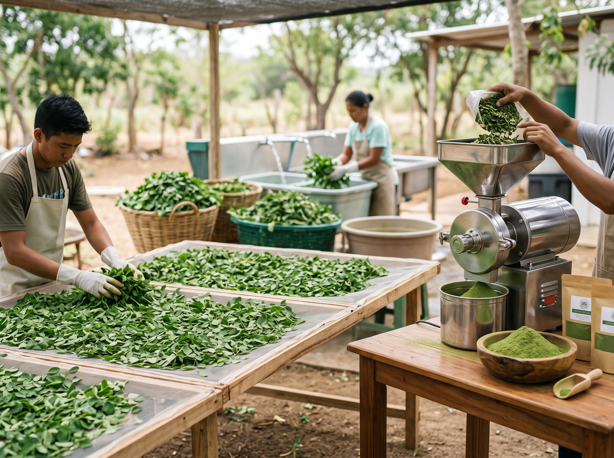 Pure Organic Moringa Leaf Cultivation
